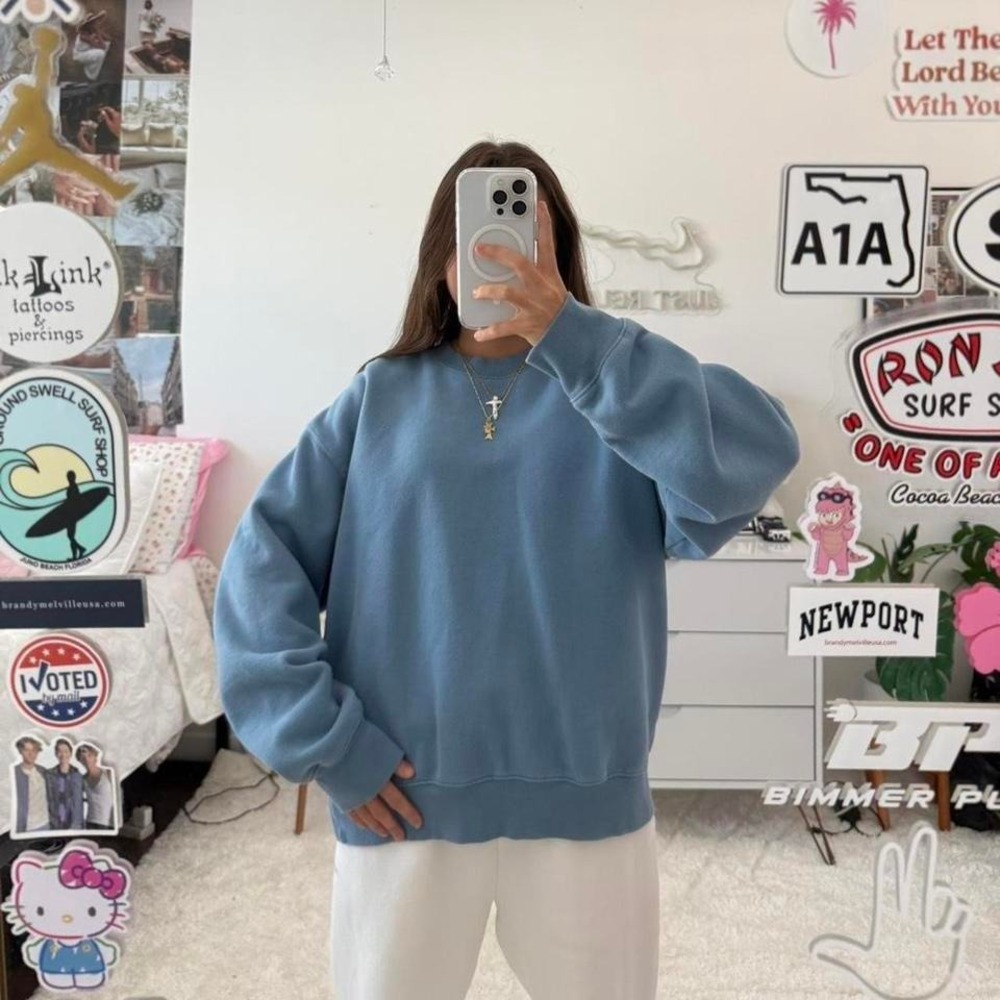 Dusty Blue Aritzia Sweatshirt crewneck‎